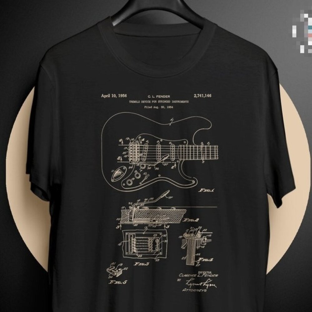Guitar Shirt Patent Guitar T Shirt Guitar T Shirt Guitar Tshirt